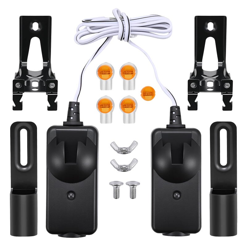FEITON Garage Door Sensor Beam Eyes with Bracket & Cover, Garage Door Safety Sensor Replacement Parts Compatible with Liftmaster/Sears/Craftsman After 1997 (41A5034, 801CB-P) - Image 1